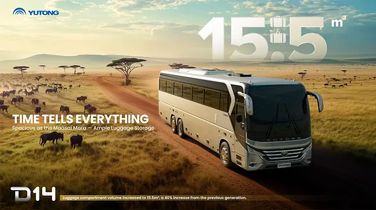 Yutong Bus dévoile la nouvelle génération dautocars D14 en Afrique