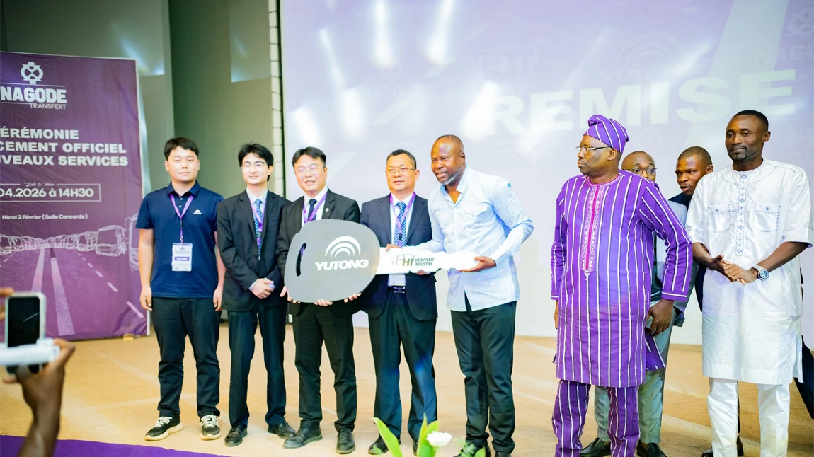 Yutong livre 60 véhicules au Togo pour permettre à l'opérateur local Nagode Transfert de lancer officiellement ses services de transport de passagers premium