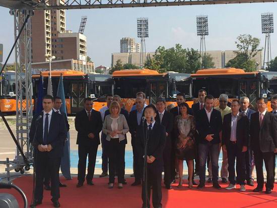 La livraison des 110 autobus Yutong à la capitale de la Bulgarie, Sofia