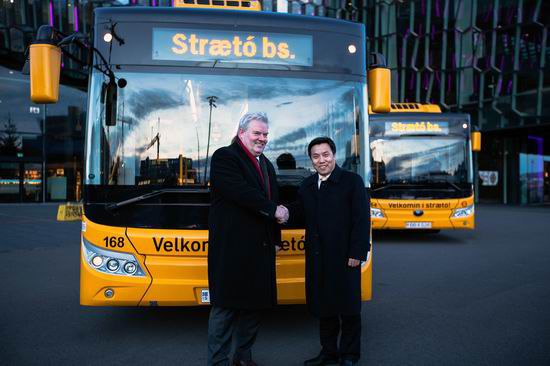 Le premier lot de bus 100% électriques de Yutong ont ouvert une nouvelle ère de transport écologique en Islande