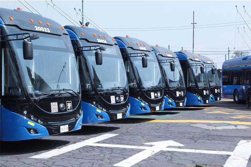 63 trolleybus bi-source Yutong ouvrent un nouveau chapitre de la mobilité verte à Mexico