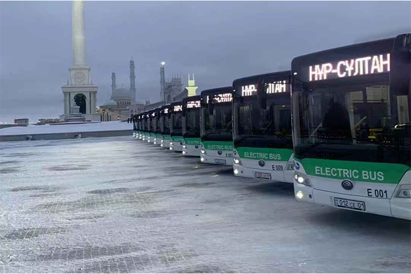 100 bus électriques Yutong exportés au Kazakhstan