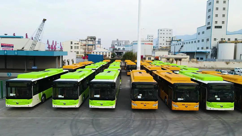 Inauguration dune nouvel ère! Exportation de 55 bus E12 de Yutong vers le Danemark, avec la part de marché de plus de 60%!