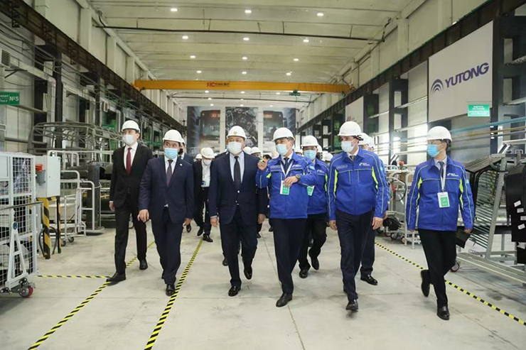 La participation du Premier ministre du Kazakhstan à la cérémonie dinauguration de lusine CKD a été témoin de la promotion de l’exportation de technologies de Yutong à la coopération internationale