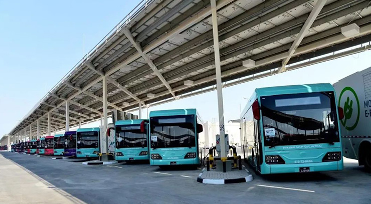 888 bus électriques Yutong ont témoigné la mise en service du plus grand dépôt de bus électriques au monde!