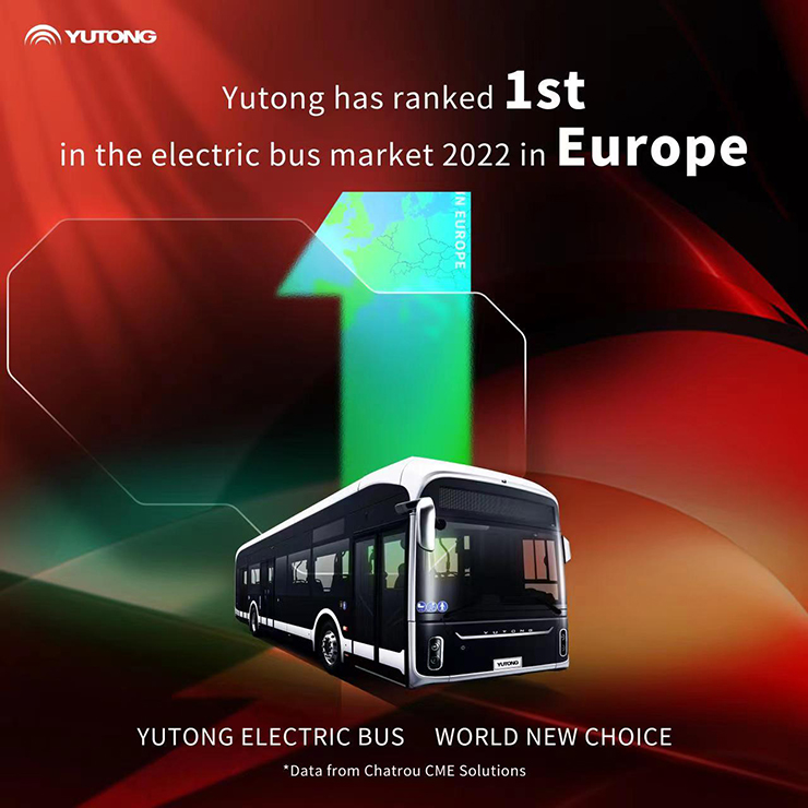 Yutong, la première marque des ventes européennes de bus électriques