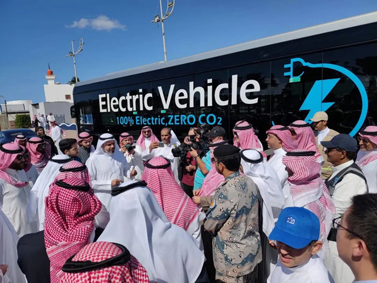Yutong Bus à énergie nouvelle, le premier bus électrique d’Arabie saoudite, a été mis en service
