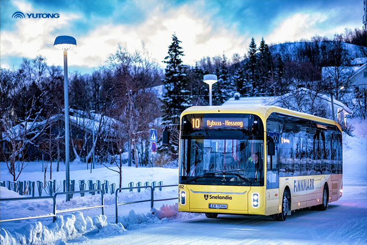 Les autobus purement électriques de Yutong entrent dans le cercle polaire arctique