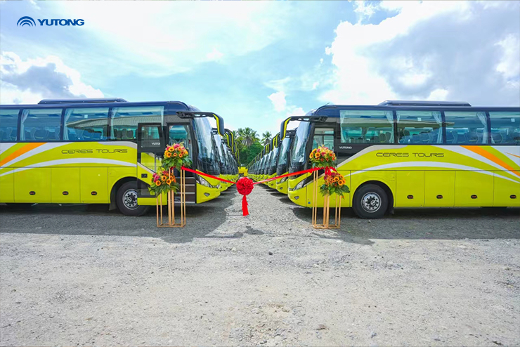 185 autocars Yutong livrés aux Philippines pour aider le transport en commun local