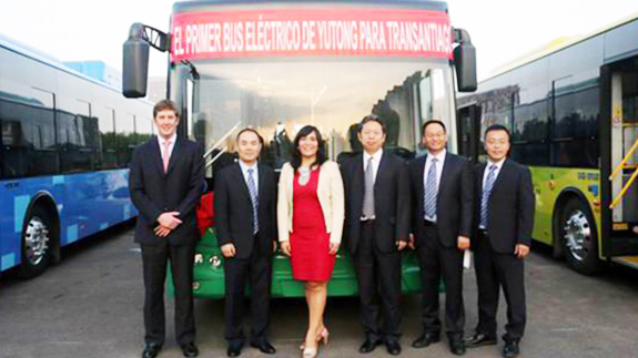 Chili Ministre des Transports et des Communications a visité Yutong