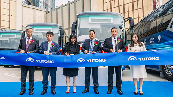 Les bus électriques produits en série à Macao est activé Yutong ouvre une nouvelle ère de transport vert à Macao