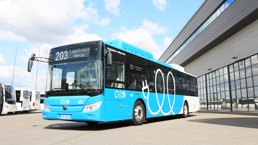 Le premier lot de bus purement électriques de Finlande fabriqué en Chine,Yutong contribue au transport agréable en Europe