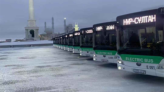 100 bus électriques Yutong exportés au Kazakhstan