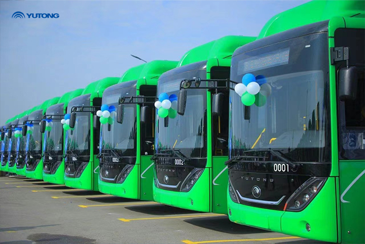 36 bus GNC YUTONG, ZK6950HG, pour faciliter la mobilité verte en Ouzbékistan