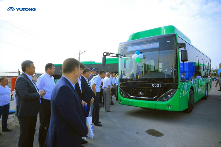 36 bus GNC YUTONG, ZK6950HG, pour faciliter la mobilité verte en Ouzbékistan