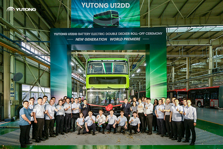 U12DD, la nouvelle génération de bus électrique à double étage de Yutong, fait une belle apparition !