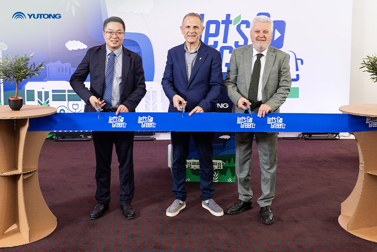 Thessalonique accueille la campagne « Let’s Go Green » Forte mobilisation du public et participation active de l’OASTH à l’initiative de mobilité durable de Yutong