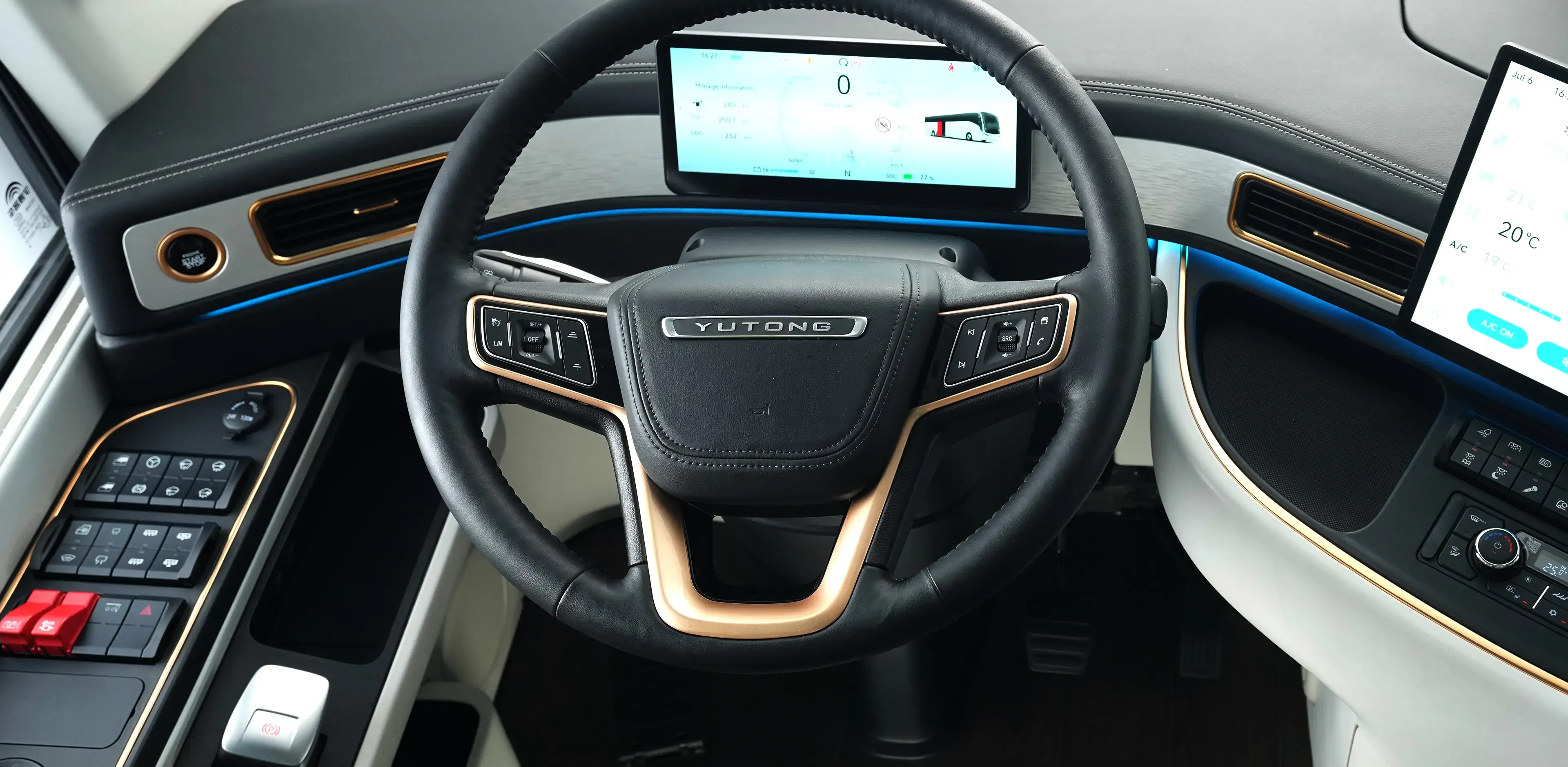 Ergonomic driving area