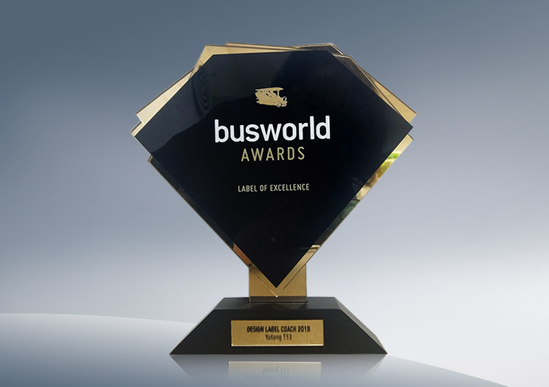 Busworld Awards 2019</br>  Design Label Coach 2019  </br> Yutong T13