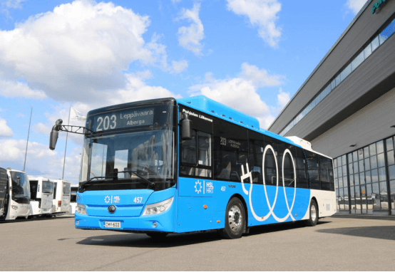 Le premier lot de bus purement électriques de Finlande fabriqué en Chine,Yutong contribue au transport agréable en Europe