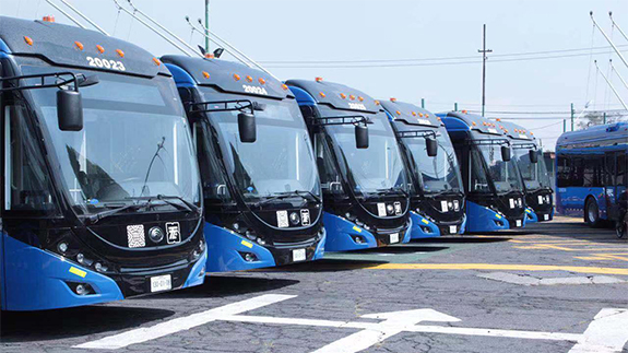 63 trolleybus bi-source Yutong ouvrent un nouveau chapitre de la mobilité verte à Mexico