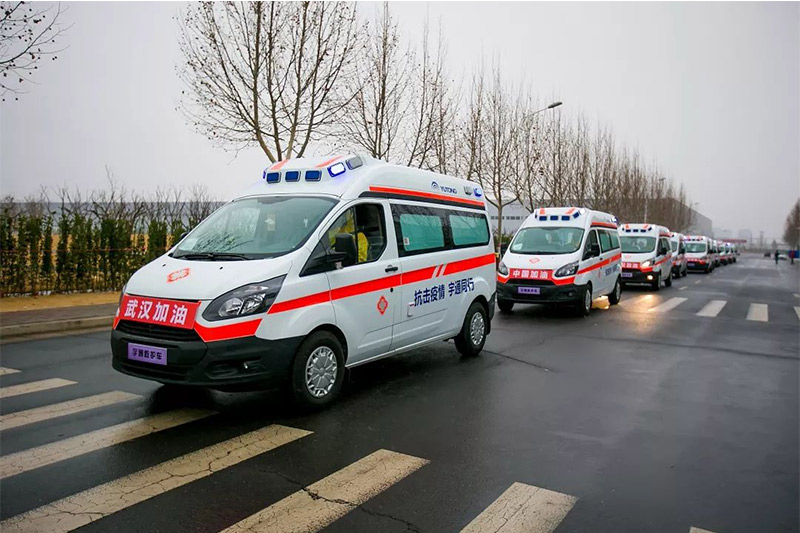 Yutong fait don de 10 ambulances à pression négative à Wuhan