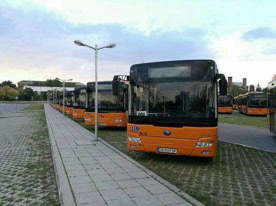 La livraison des 110 autobus Yutong à la capitale de la Bulgarie, Sofia