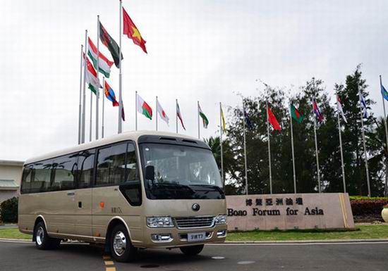 Bus Yutong a servi le forum asiatique de Boao pendant deux années consécutives