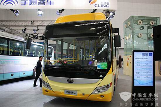 Une formation très forte des véhicules Yutong brille dans l’Exposition des bus à Tianjin en 2017