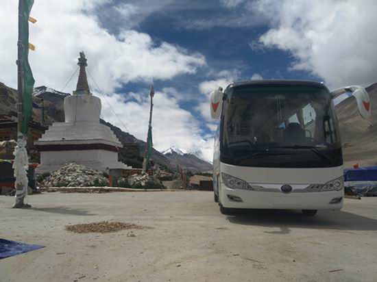 Le Yutong bus électrique à 100% a dompté l’altitude de 5200m