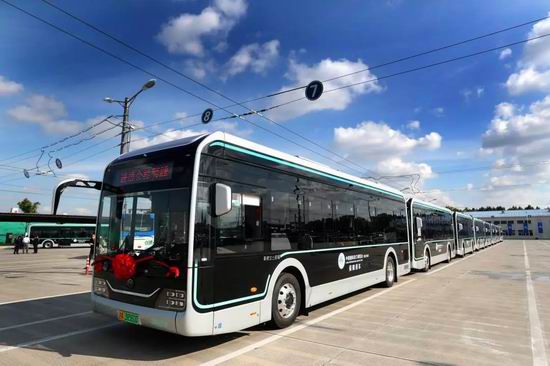 Les 440 bus intelligents connectés au réseau de YUTONG brillent sur l’Exposition internationale d’importation de la Chine