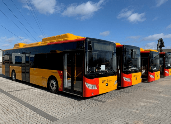 Les  bus purement électriques de Yutong entrent dans le royaume des contes de fées Danemark